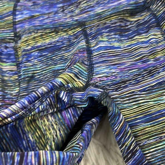 Lululemon Fast and Free Tight II 25" Nulux Interconnect Blue Multi - Picture 2 of 6